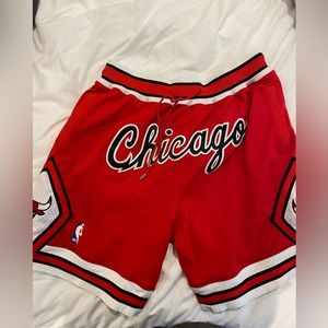 Just Don shorts. Authentic. Chicago Bulls.